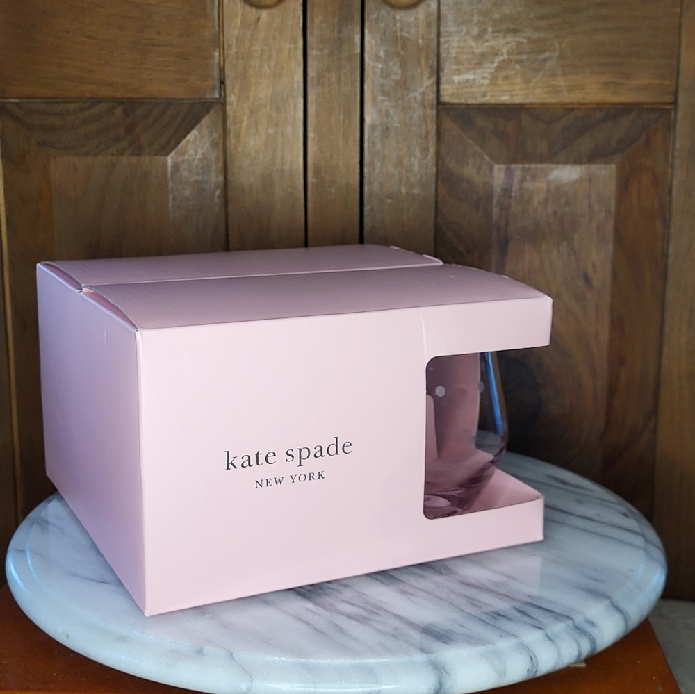 Kate Spade Pink Glassware - Picture 10 of 11